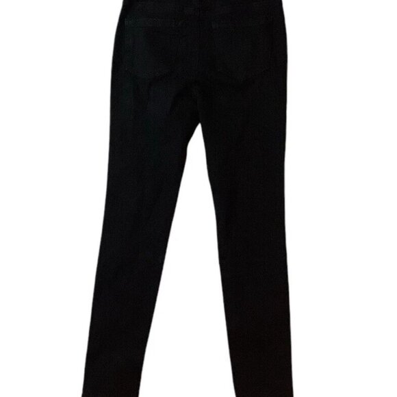 NWT Francesca's High Rise Skinny Stretch Jeans Black Denim Size 27 - Picture 2 of 9